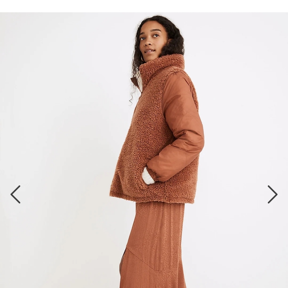 NWT Madewell reversible sherpa jacket - Picture 5 of 5